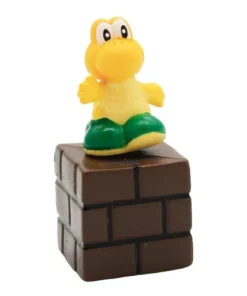 Koopa Troopa Sobre un Bloque de Ladrillos
