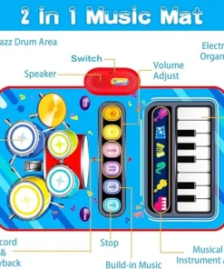 Musical Mat Alfombra Musical Con Piano y Tambor
