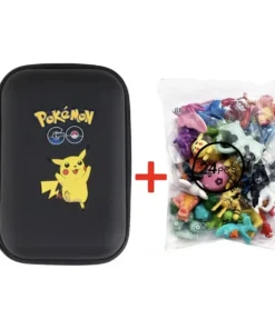 Estuche Pokemon Go Negro Con 24 minifiguras Pokemon
