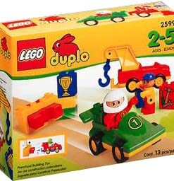 Lego Duplo Racing Team Número 1 Verde y Amarillo - Imagen 4