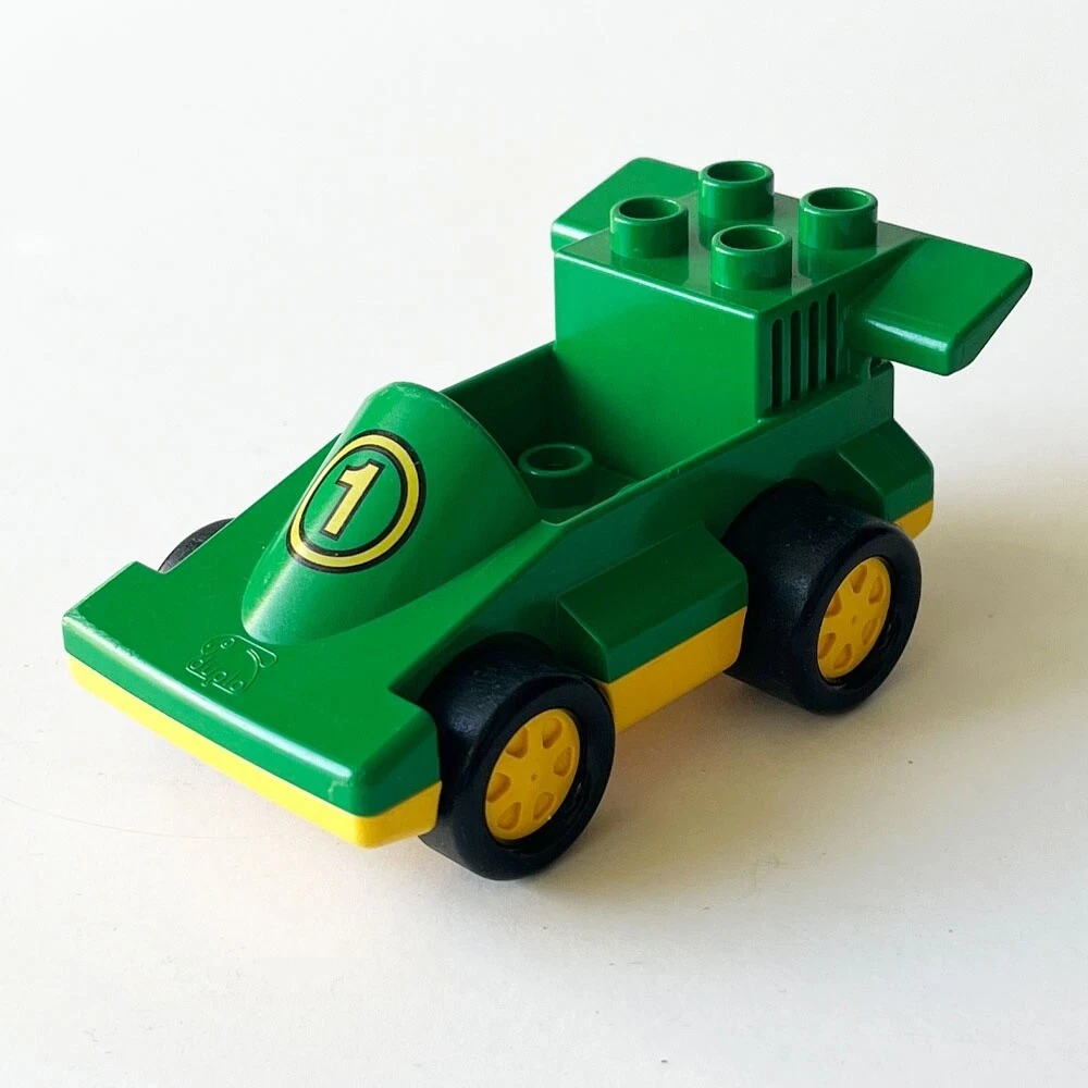 Lego Duplo Racing Team Número 1 Verde y Amarillo