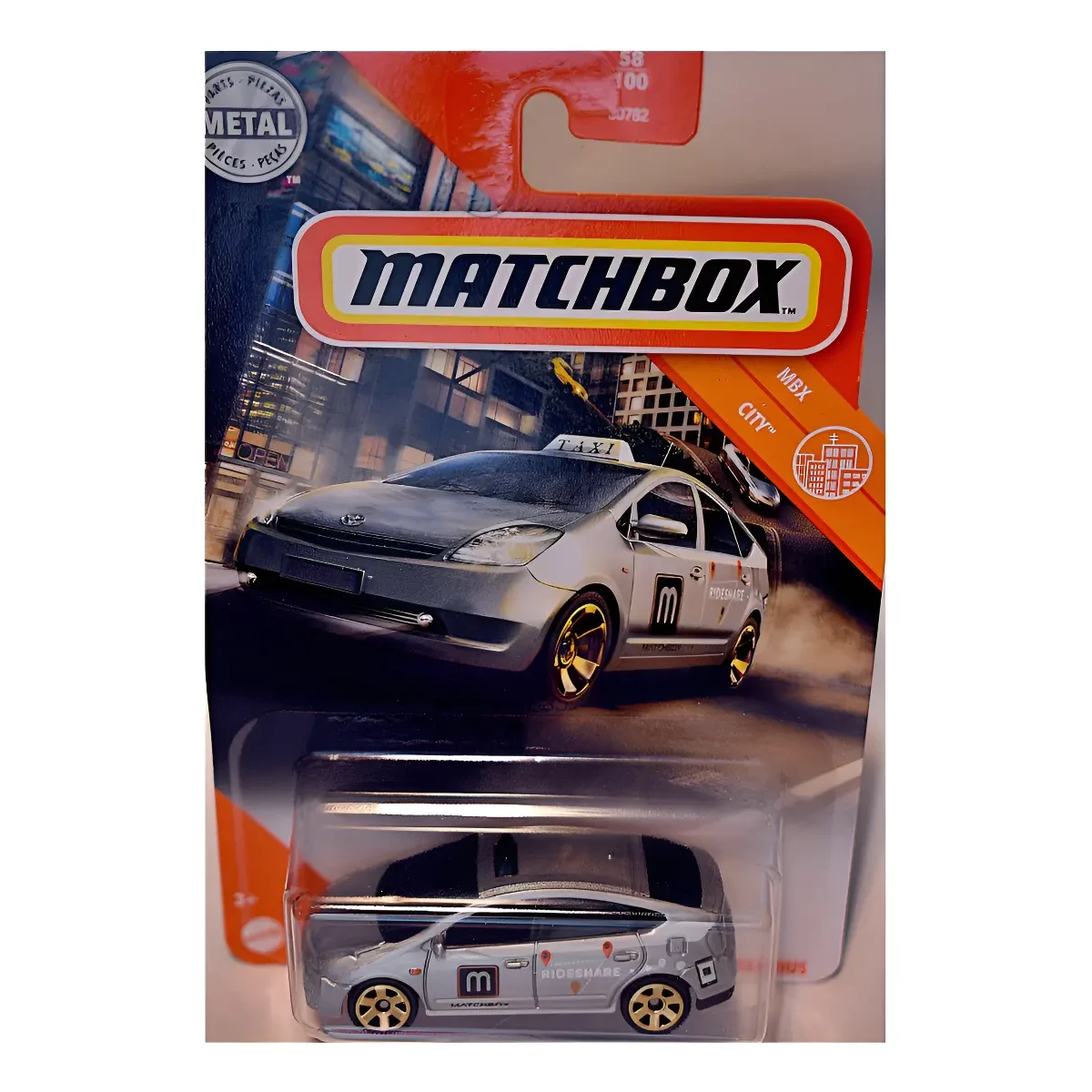 Toyota Prius Taxi Plateado Matchbox - Usado - Imagen 5
