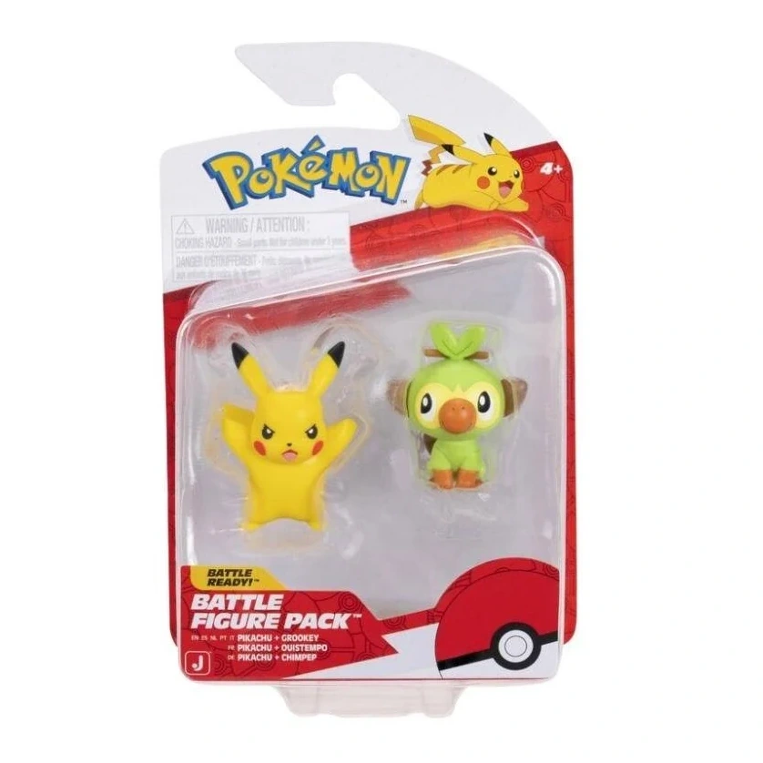 Battle Figure Pack de Pikachu y Grookey